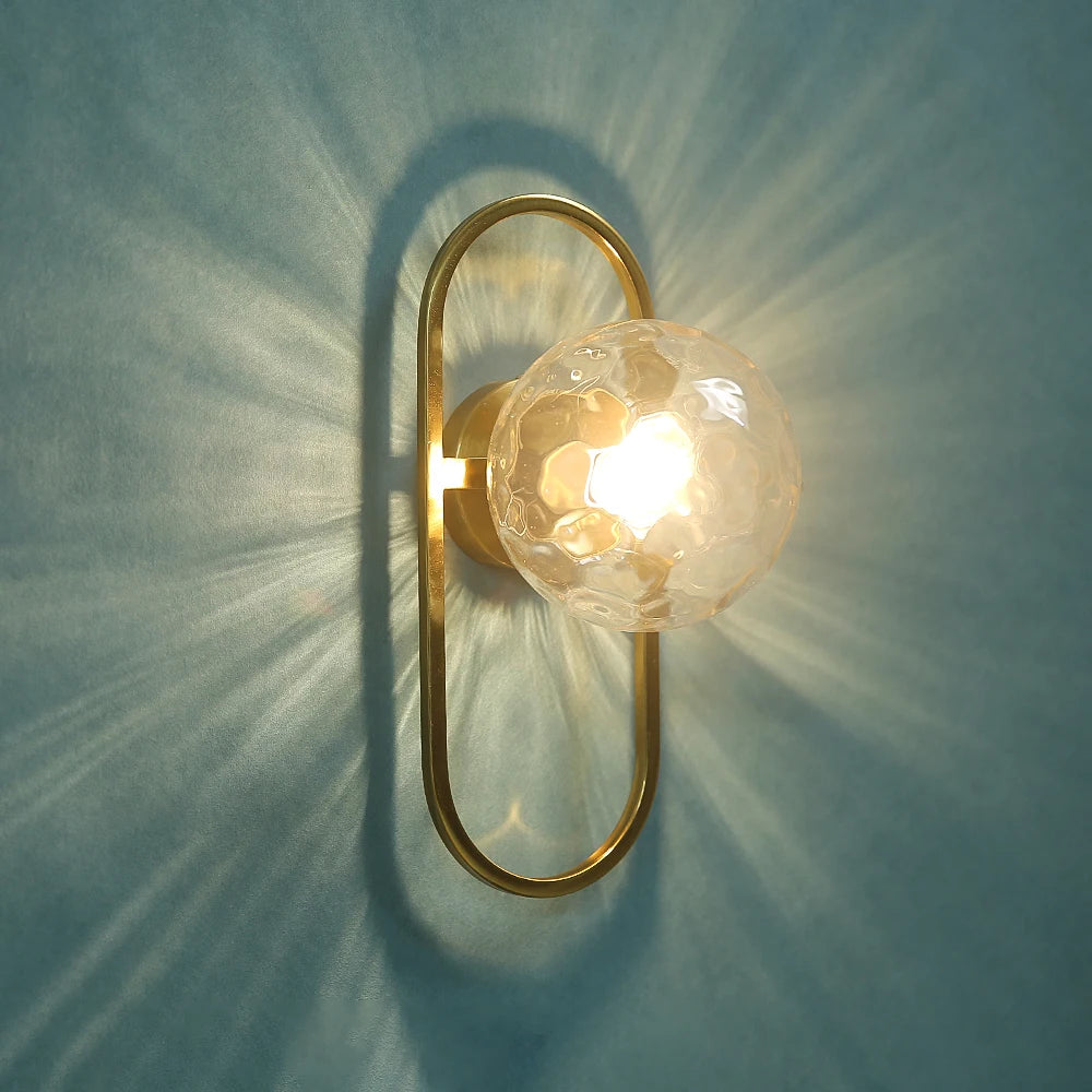 applique murale led en verre pour allée et arrière-plan d'hôtel - vue 2 sur 9