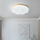 Kreative LED-Deckenleuchte aus Holz im nordischen Loft-Design
