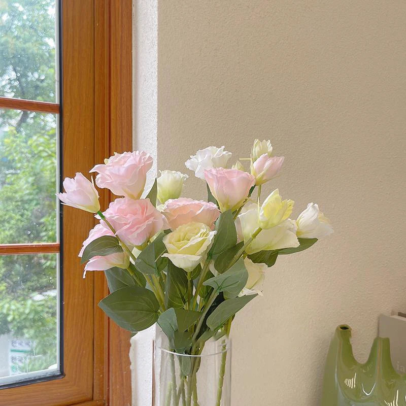 grandes roses artificielles en soie pour décorations diverses - vue 5 sur 10