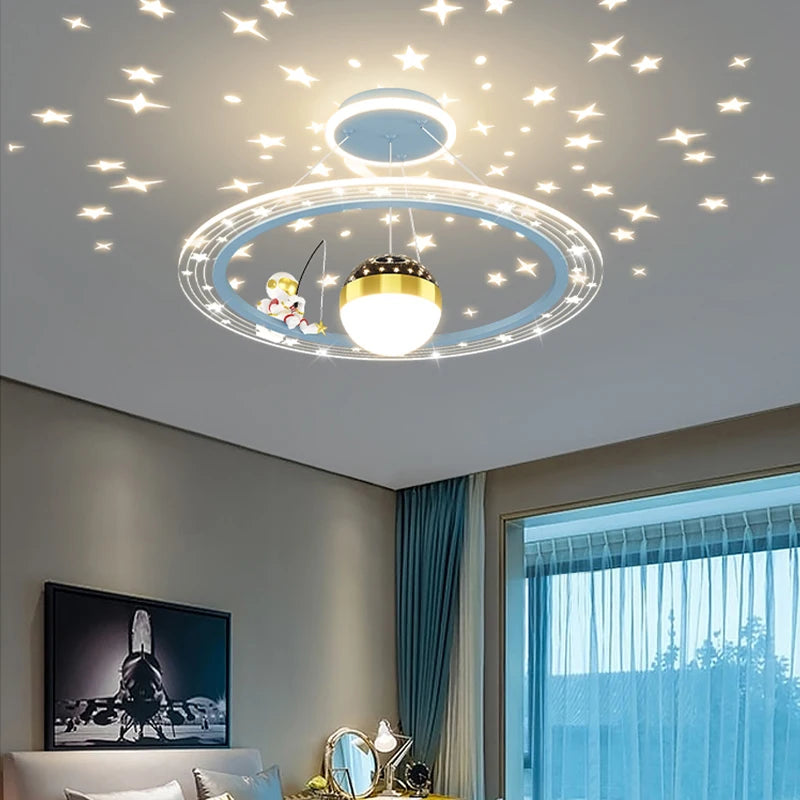 lustre nordique moderne led pour décoration créative de maison - vue 6 sur 16