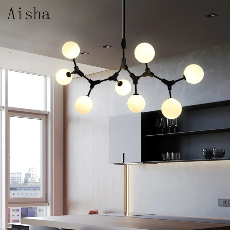 lustre moderne décoratif pour un intérieur nordique élégant - vue 3 sur 16