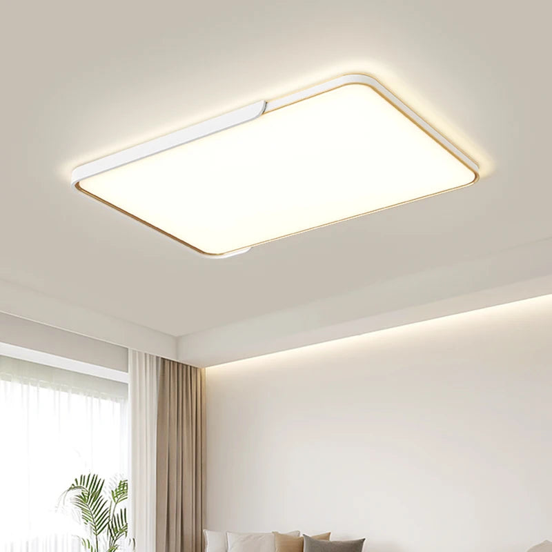 plafonnier led moderne avec télécommande design circulaire polyvalent - vue 3 sur 9