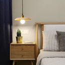 lampe suspendue nordique en bois massif pour intérieur décoratif