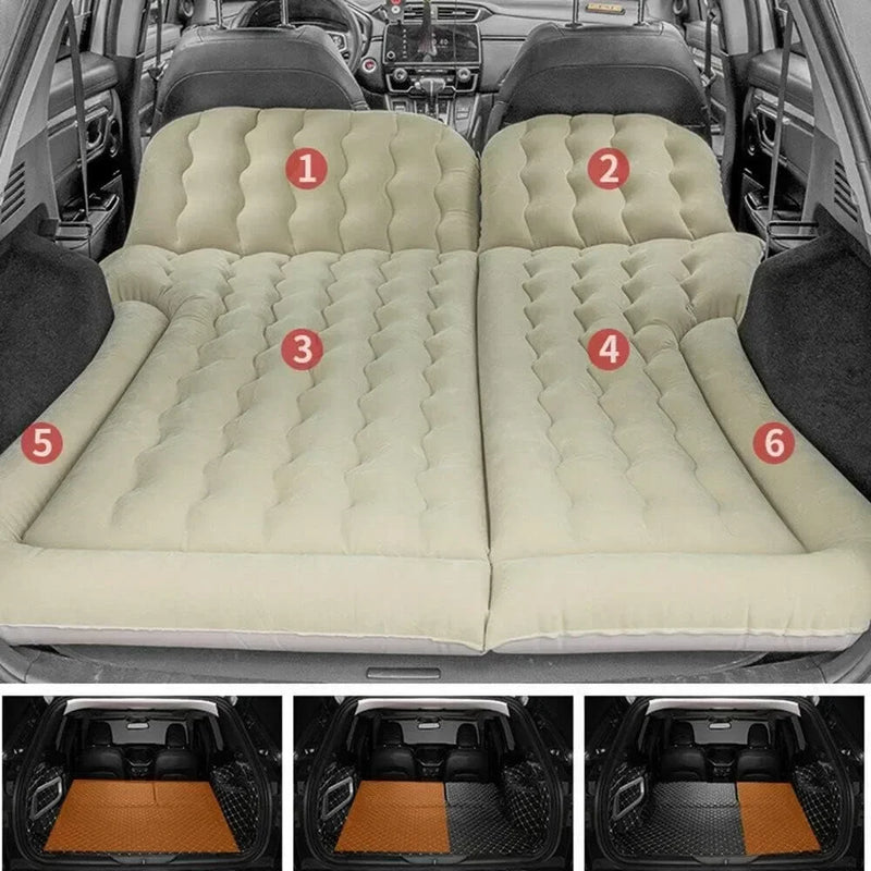 matelas gonflable pour SUV avec coussins et pompe pour camping