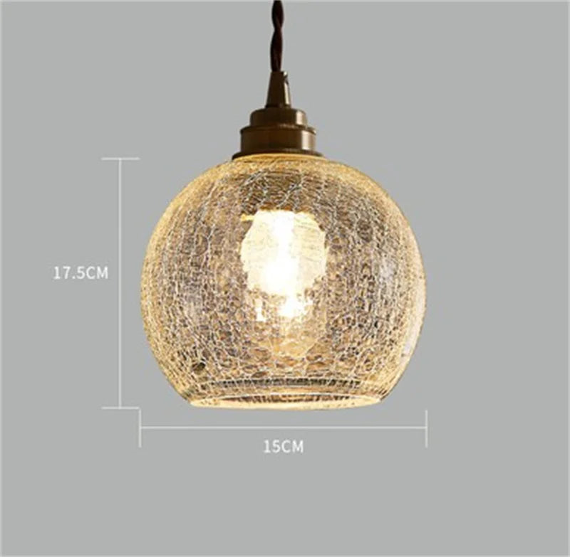 Vintage-Pendelleuchte aus Craquelé-Glas für Ihre Inneneinrichtung