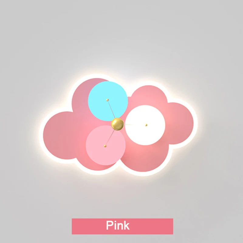 lustre kawaii pour enfants en acrylique avec télécommande - vue 7 sur 10