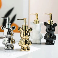 bouteille d'émulsion créative ours galvanisé distributeur 200 ml décoratif