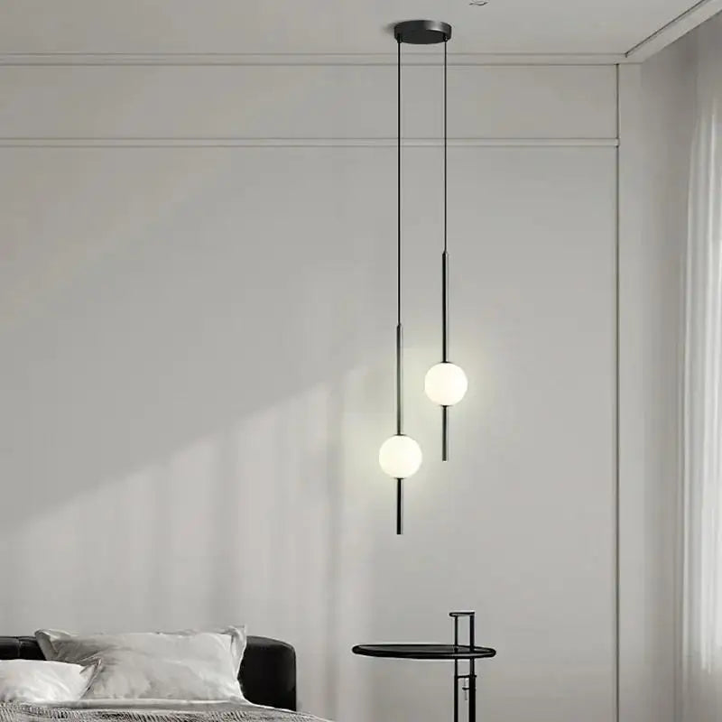 Moderne und schlichte Pendelleuchte für elegante Inneneinrichtung - vue 5 sur 10