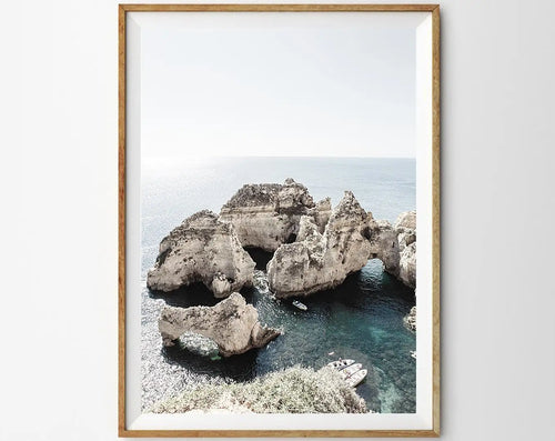 affiche de photographie de vagues océan paysage marin décor mural
