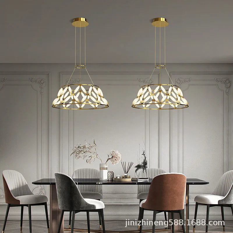 Minimalistische LED-Pendelleuchte Weihnachtsdekoration - vue 4 sur 13