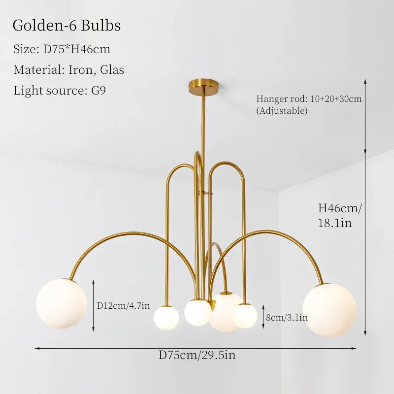 LED-Pendelleuchte im italienischen Stil für moderne und elegante Dekoration