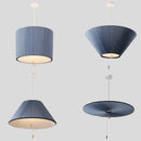 Moderner Kronleuchter aus plissiertem Stoff mit kreativem nordischem Design