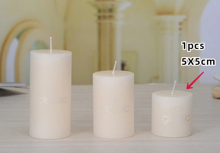bougies piliers parfumées décoratives sans fumée en plusieurs tailles et couleurs - vue 25 sur 29