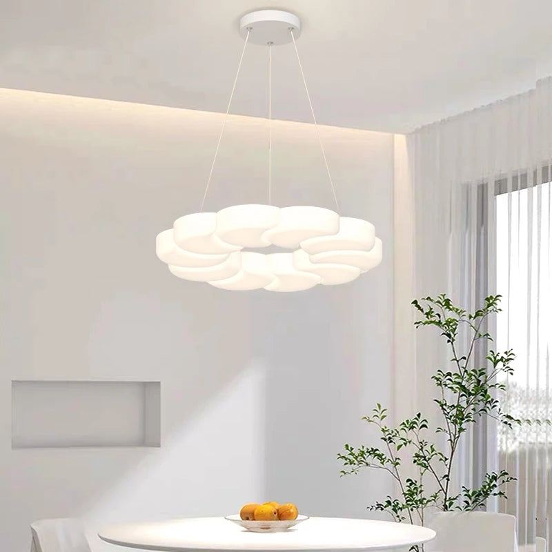 plafonnier led moderne en cristal pour intérieur élégant - vue 4 sur 9