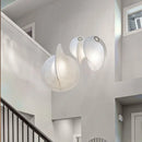 lustre led en soie nordique wabi sabi suspendu pour décoration maison