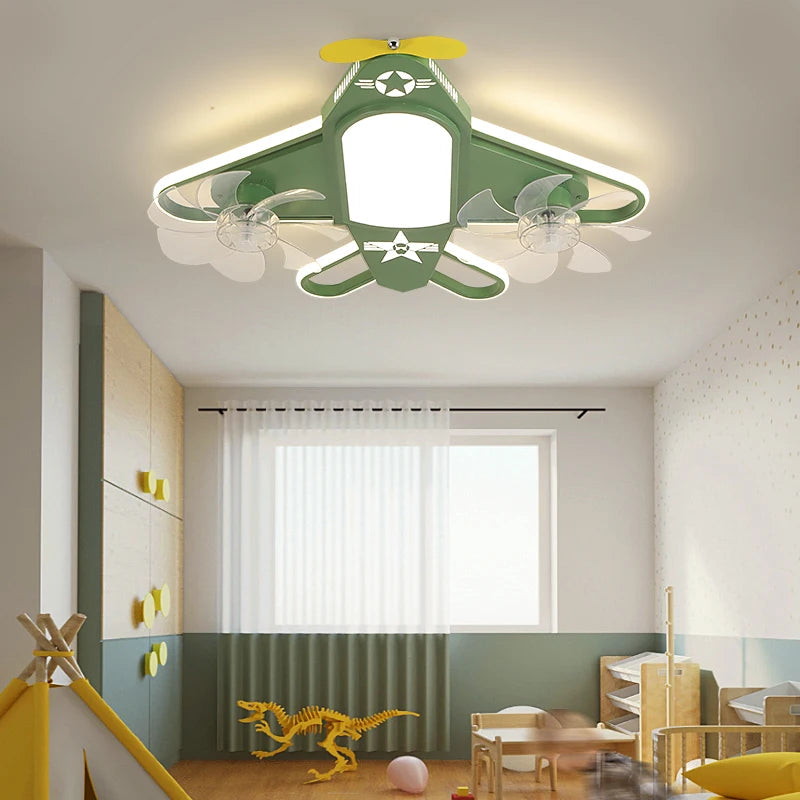 plafonnier nordique led avion pour chambre d'enfant moderne - vue 5 sur 10