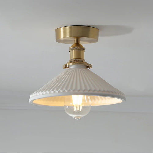 Lustre en céramique japonais éclairage pour cuisine salle à manger Restaurant Bar chevet nordique luxe Led lustre plafonnier