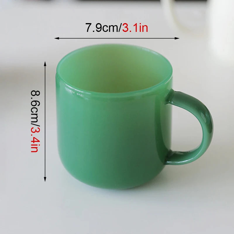 Tasse verre borosilicate retro style saphir resistante chaleur - vue 5 sur 7
