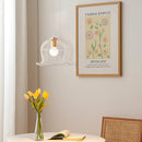 Suspension en métal blanc nordique forme de fleur Restaurant suspension lumière salon Table à manger E27 lustre éclairage 220 V