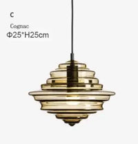 lampe suspendue en verre design moderne pour bars et cafés