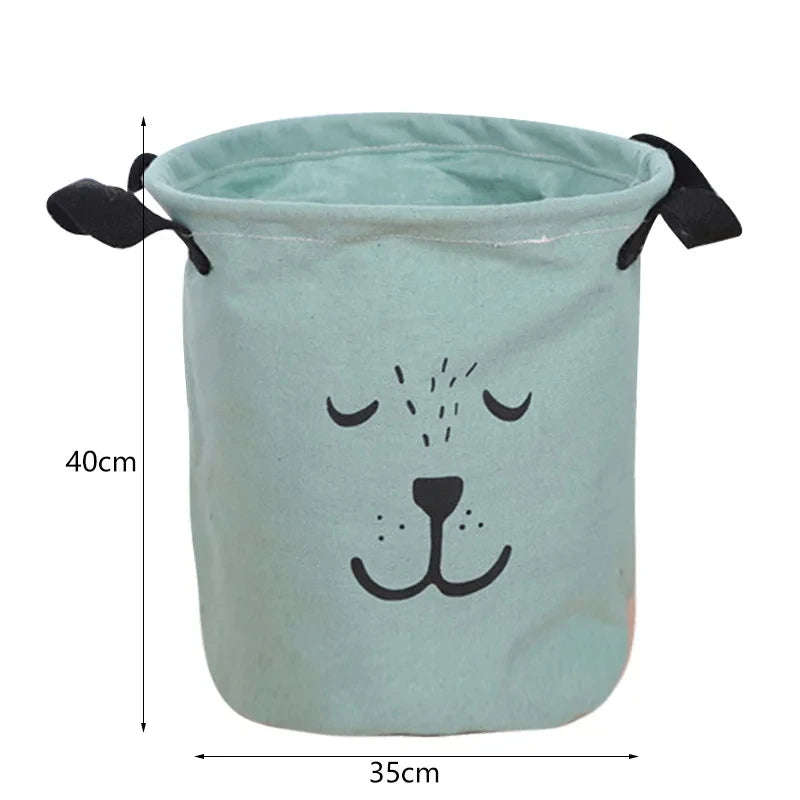 panier à linge imperméable en coton et lin pliable - vue 14 sur 16