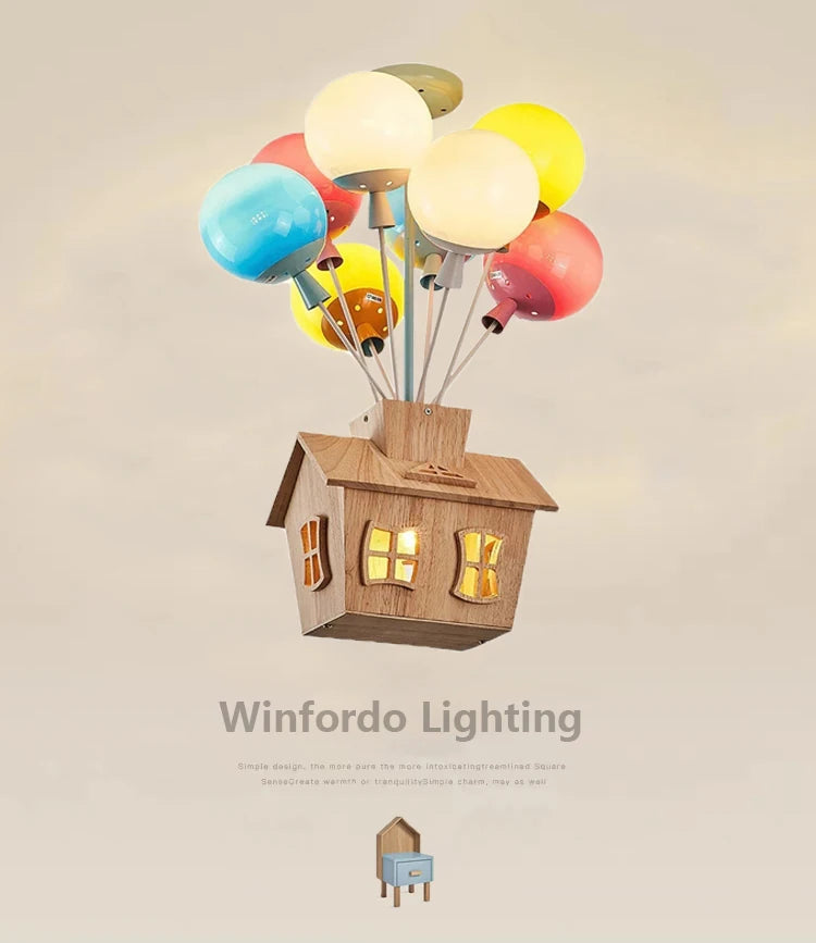 Lustre enfant en forme de ballon - vue 3 sur 9