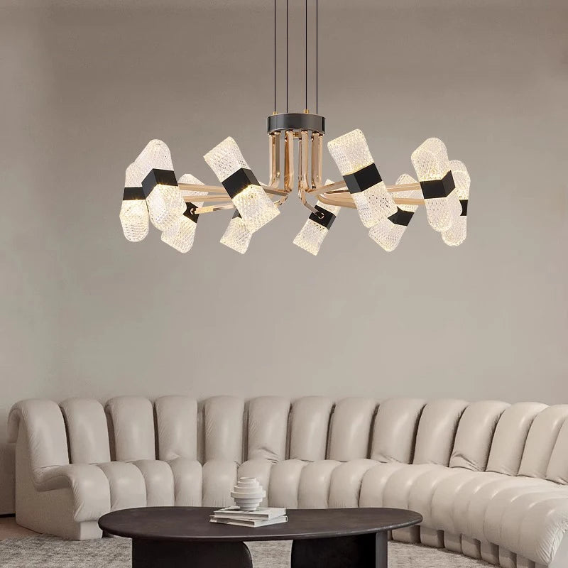 lustre décoratif design éclairage intérieur fantaisie - vue 6 sur 9