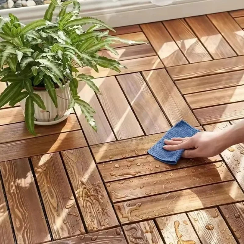 Parquet extérieur clipsable antidérapant imperméable effet bois