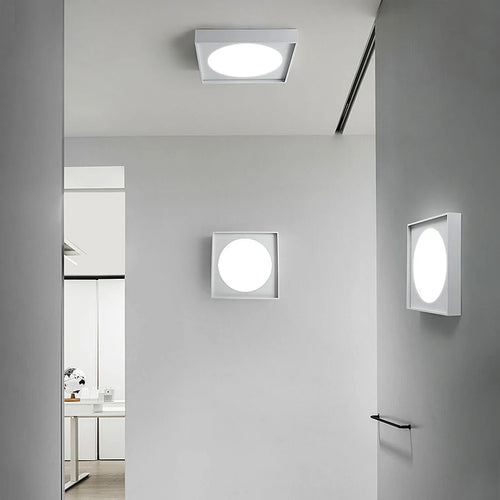 Moderne minimalistische LED-Deckenleuchte für die Wohnraumbeleuchtung - vue 5 sur 8