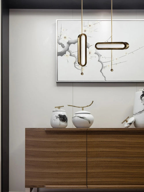 Minimalistische Pendelleuchte im modernen Design für ein elegantes Interieur - vue 3 sur 9
