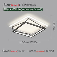 LED-Deckenleuchte geometrisch minimalistisch nordisch