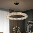Lustre Led suspendu en cristal K9 de luxe