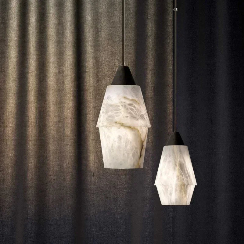 suspension moderne en marbre naturel pour décoration intérieure luxe - vue 2 sur 9