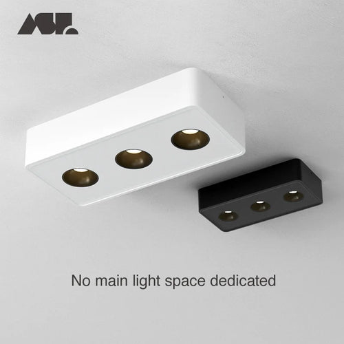 plafonnier spots Aisilan Ultra-mince LED monté en Surface Anti-éblouissement sans scintillement Spot pour hall intérieur salon 36W