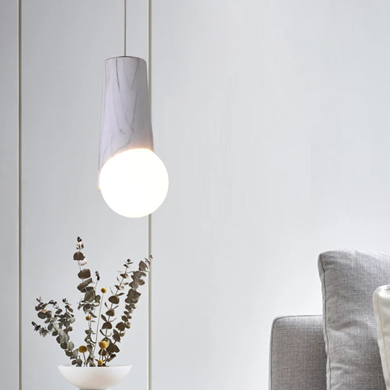 Nordique simple chambre chevet lustre intérieur foyer restaurant bar luminaria Simple lustre décoration de la maison salon suspension - vue 6 sur 8