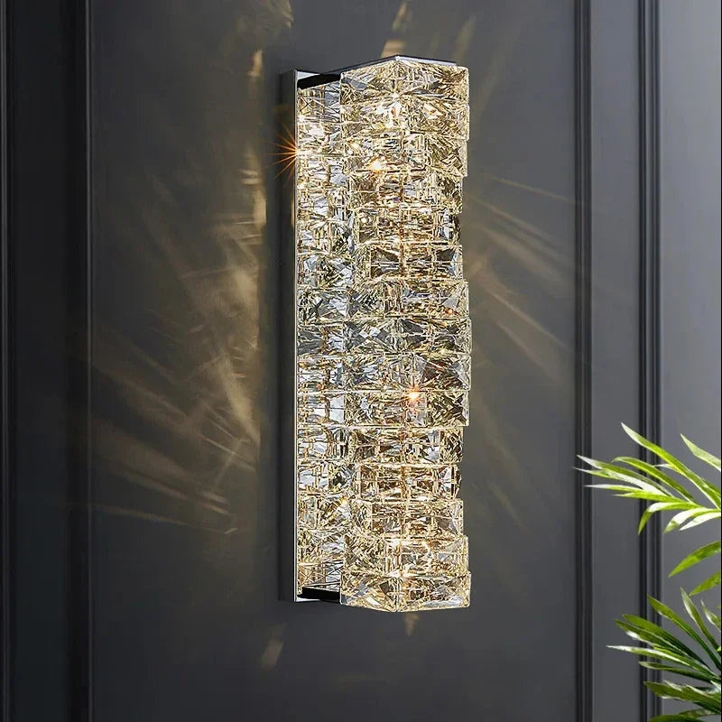 Applique murale en cristal carrée Simple et moderne - vue 2 sur 10
