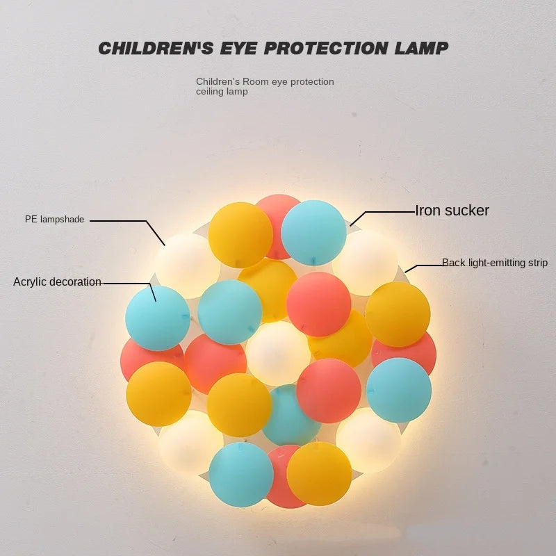 plafonnier led design romantique pour décoration artistique moderne - vue 6 sur 8