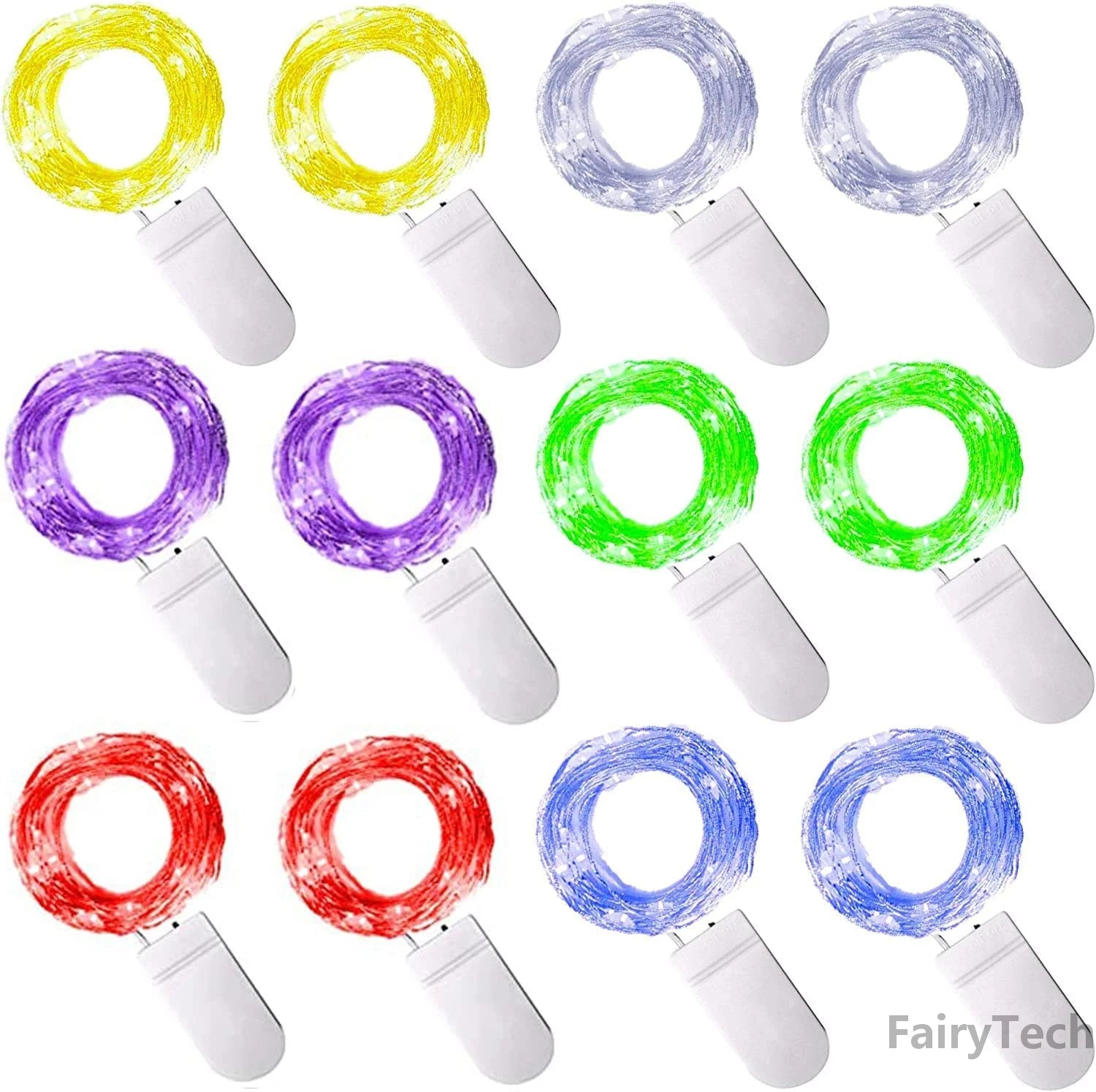 lot de 10 guirlandes lumineuses à led pour décorations festives et romantiques - vue 4 sur 9