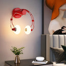 Applique murale LED créative en forme de casque audio