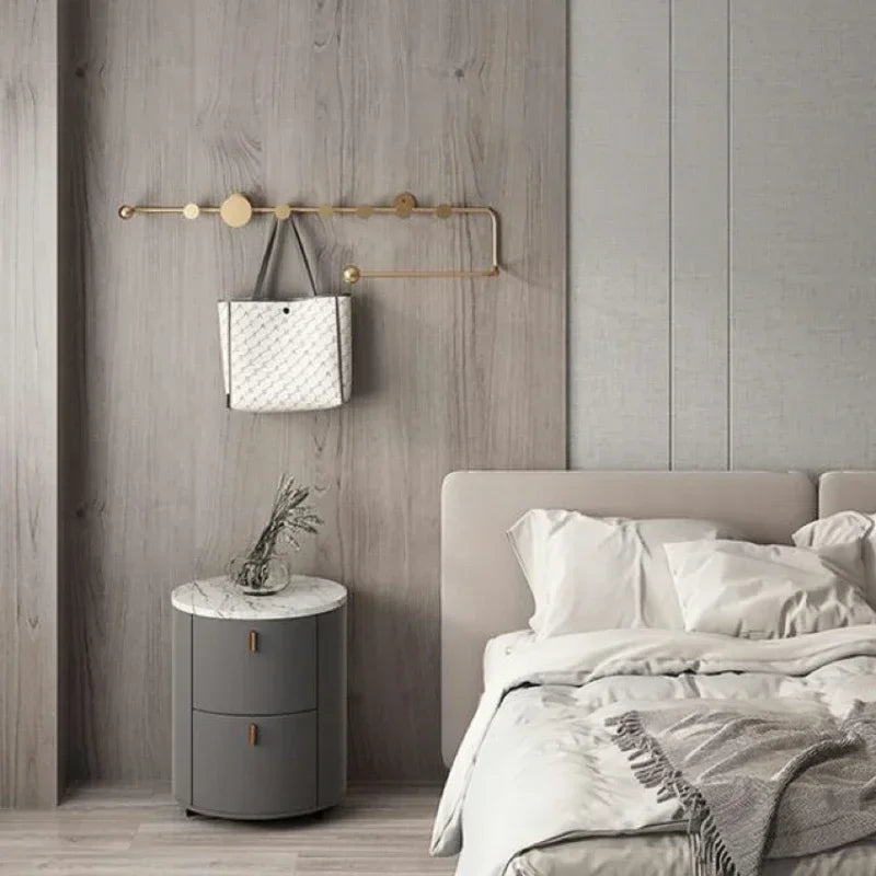 porte-vêtements et chapeaux de luxe nordique décoratif mural - vue 7 sur 18