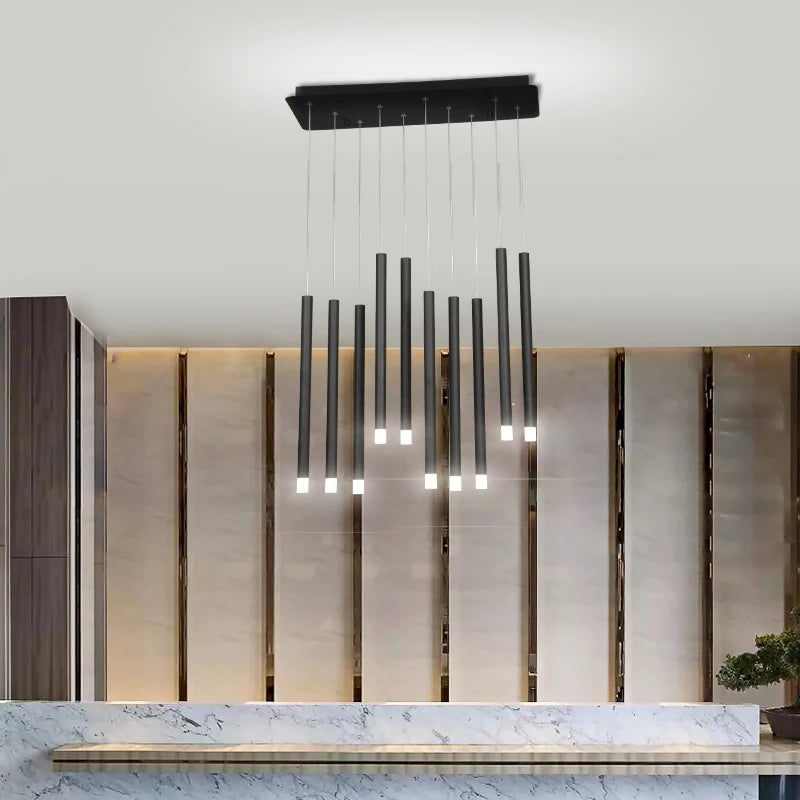 lustre moderne de luxe nordique pour loft bar restaurant - vue 5 sur 9
