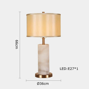 Retro-Tischlampe mit marmoriertem Stoff für stilvolle Wohnraumdekoration