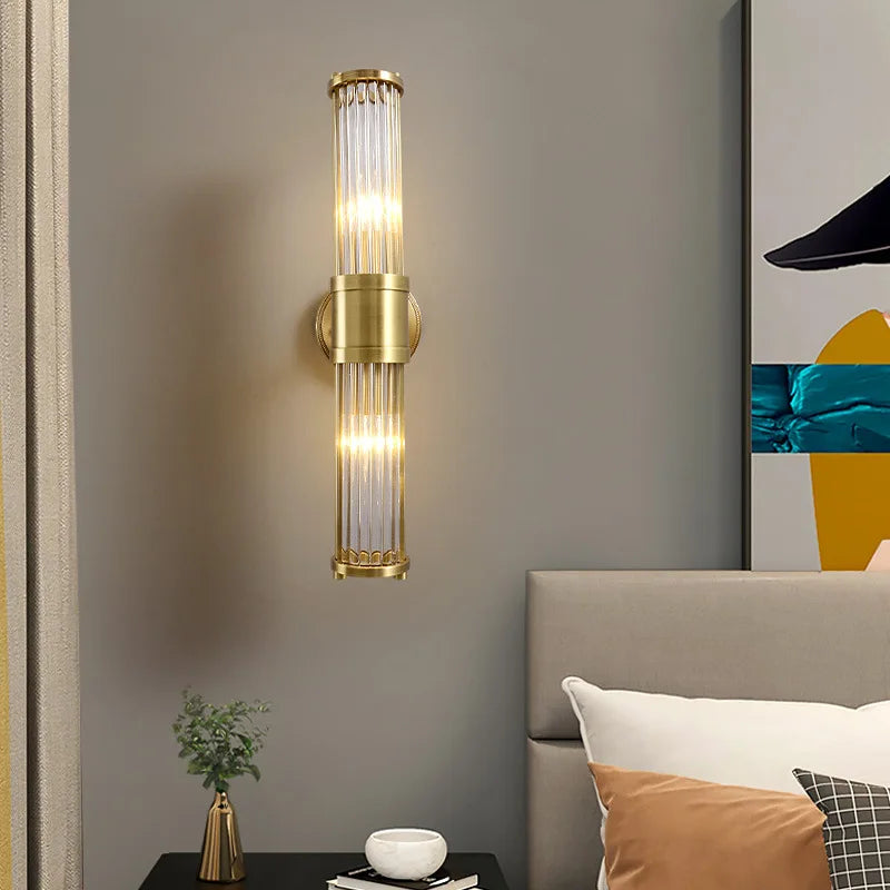 applique murale en cristal à rayures chromées et noires pour intérieur - vue 4 sur 11