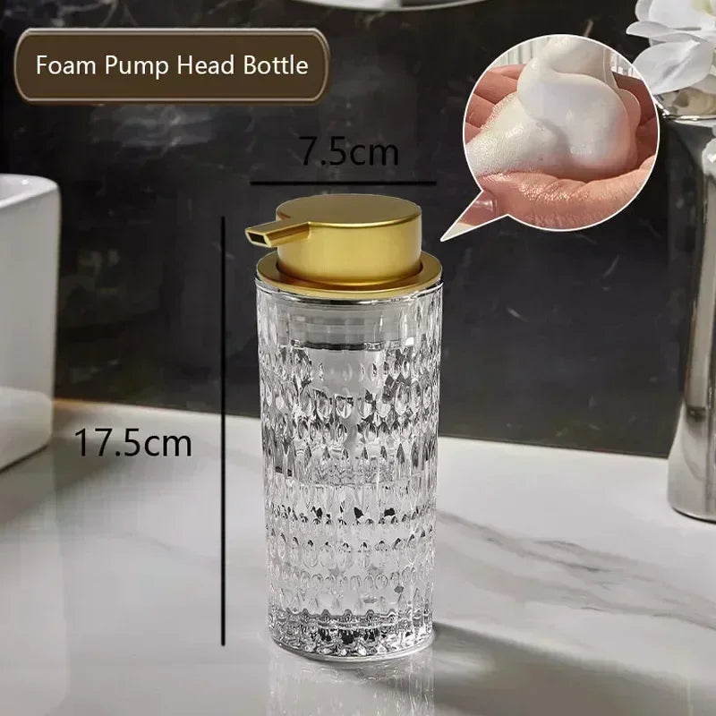 bouteille de savon en verre pour salle de bain élégante et pratique - vue 23 sur 24