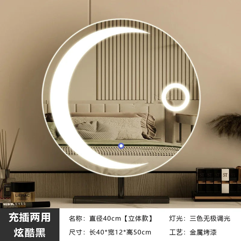 miroir led étoile moderne pour filles et cosmétiques luxe - vue 11 sur 14