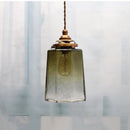 suspension de luxe en verre et cuivre luminaire antique décoratif