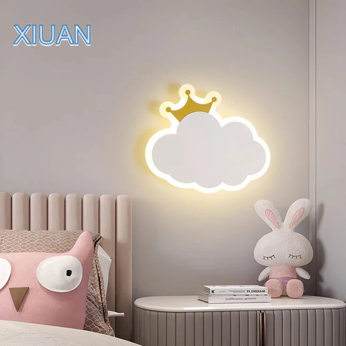 applique murale décorative en forme de nuage pour enfants - vue 2 sur 7
