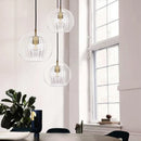 Moderne Pendelleuchte aus Glas für die Wohnraumdekoration