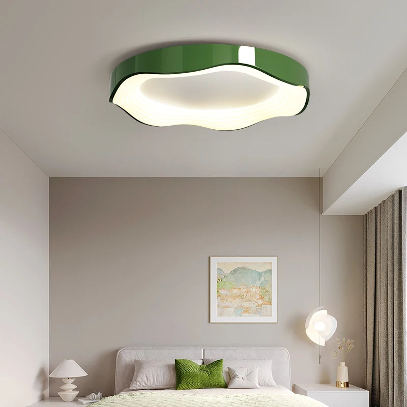 Runde LED-Deckenleuchte im modernen Design für kreative Wohnraumdekoration - vue 6 sur 9