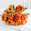 fleur artificielle dahlia rose marguerite pour décoration fête mariage